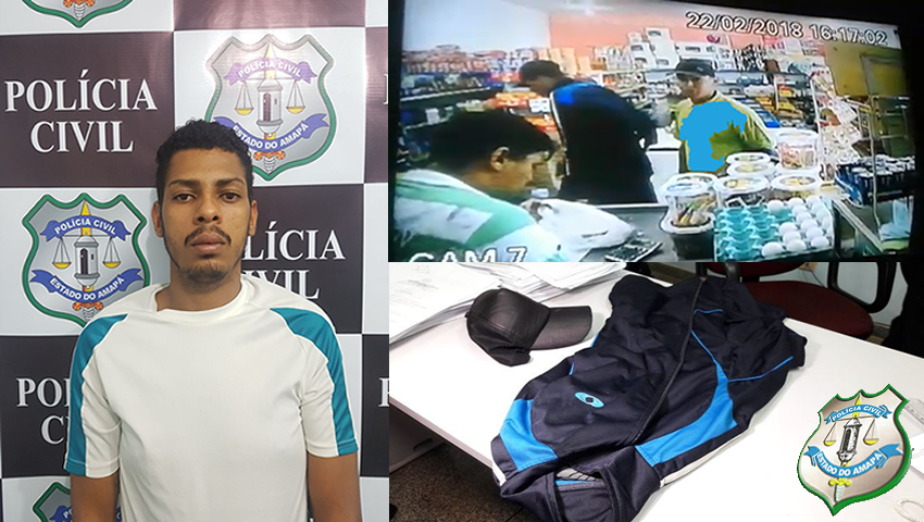 DECCP prende o assaltante com as vestimentas utilizadas no assalto do estabelecimento comercial